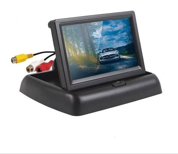 Monitor Parkir Mobil Lipat Flip TFT Foldable Rear View Lcd 4,3 Inch