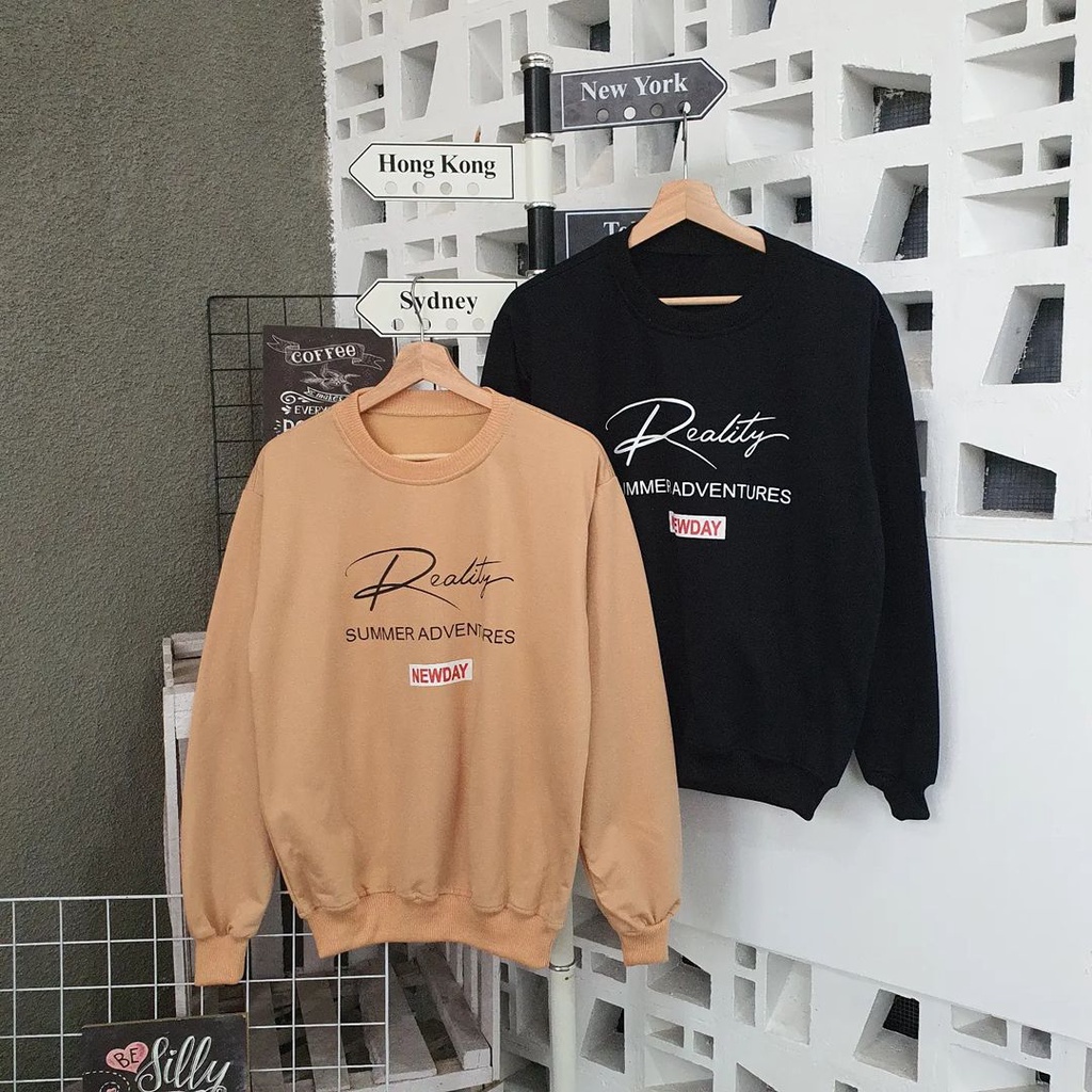 Sweater Reality Bahan Pleece Korean Style Terbaru
