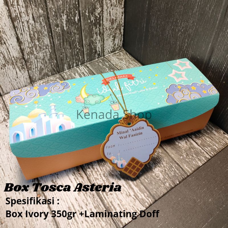 

Box Tosca Asteria Lebaran Idul Fitri (Harga perpcs) min 5 pcs