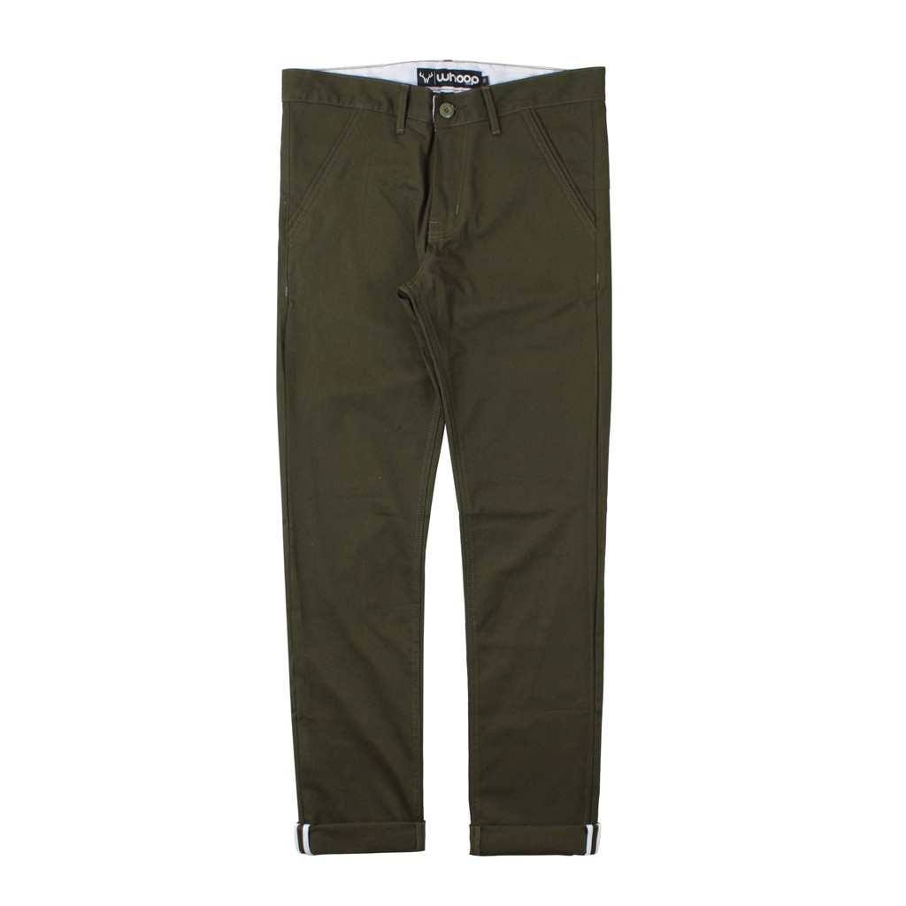 Whoopculture &quot;Muntjac&quot; Green V2 Stretch Chino