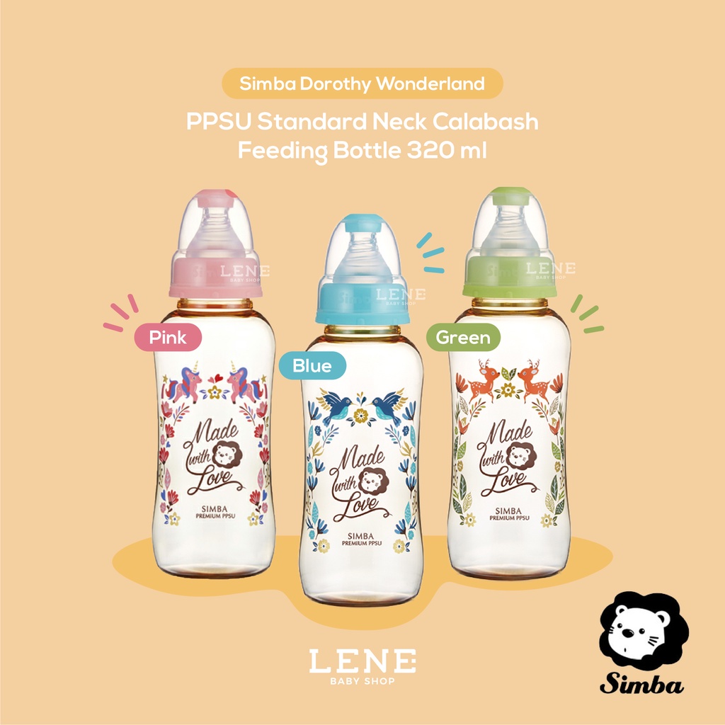 Simba Dorothy PPSU Standard Neck Calabash Feeding Bottle 320ml