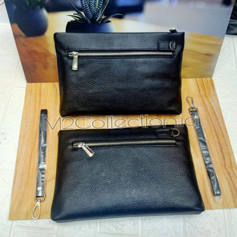 Clutch Coach Leather embos Handbag Tas Tangan Premium Quality