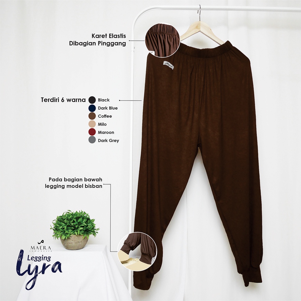 Legging Wanita Dewasa Muslimah Celamis Jumbo Bisban Rayon By Maera