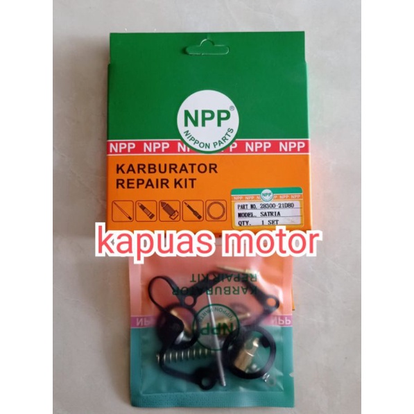 repairkit parkit spuyer dalaman karbu karburator satria 2 tak 2tak hiu lumba lacm original npp