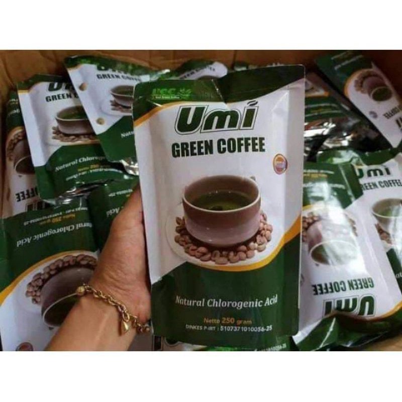

UMI GREEN COFFEE ORIGINAL 100% kemasan 1 pouch 250grm