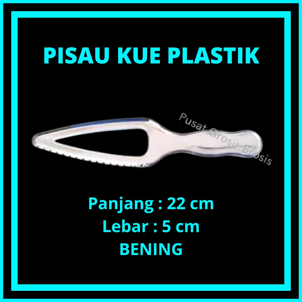 

Pisau Kue Tart Plastik Ulang Tahun Bening Pemotong Kue