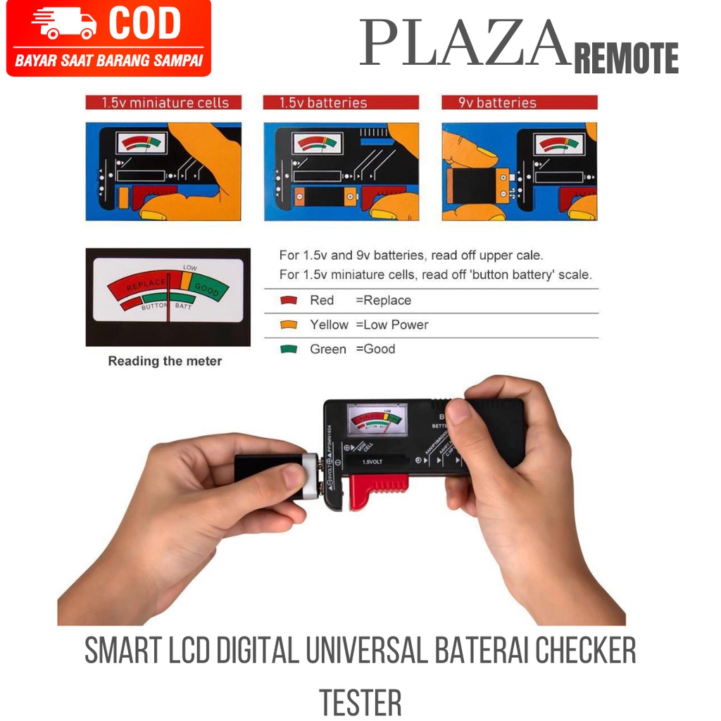 Baterai Tester UNIVERSAL MULTIFUNGSI ANALOG ALAT CEK BATERAI ALAT UKUR DAYA BATERAI