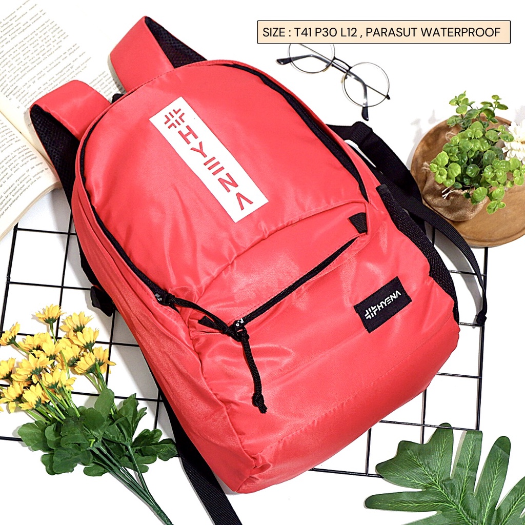 Ransel motif polos Backpack warna UKURAN BESAR - NEVSET TAS CANTIK TERLENGKAP TERMURAH SEMARANG