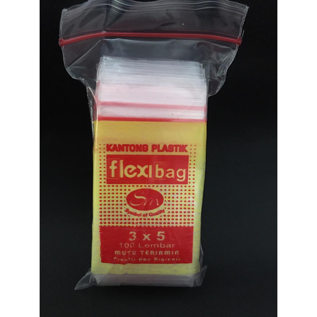 Plastik Klip 3x5 Plastik Zipper 3 X 5