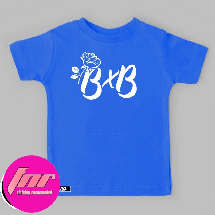 COD Kaos Anak BXB Mawar Biru Blue Rose MB  Fans Betrand Peto Bensu x Bentu Umur 3 sampai 12 tahun