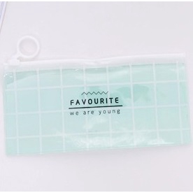 FYGALERY HL0074 Tempat Pensil Transparan Pouch Motif Lucu Serbaguna-Kode B