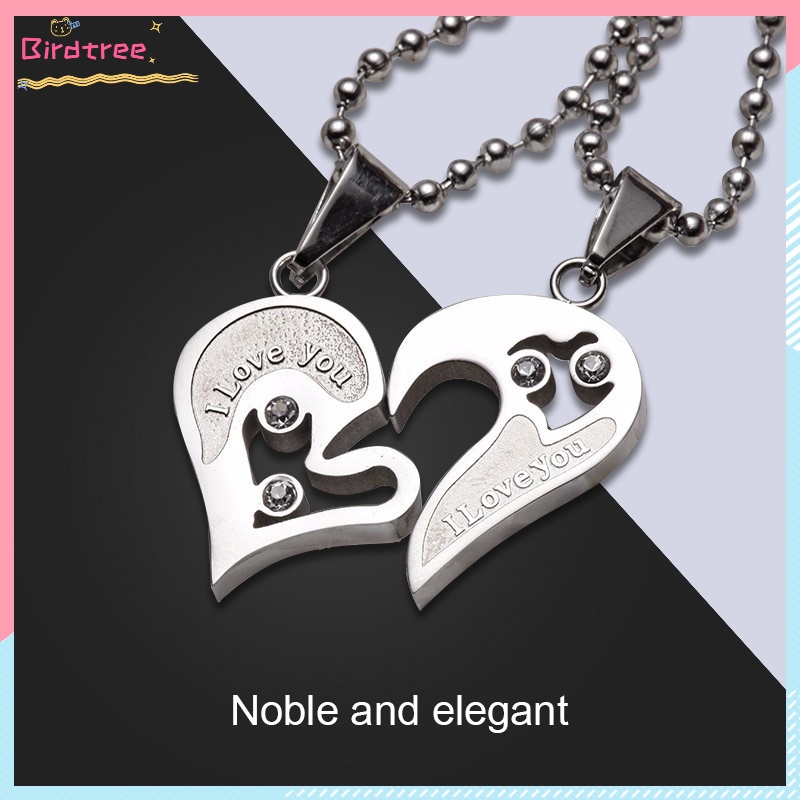 Love Magnet Kalung Couple Pelukan Choker Liontin Necklace Pasangan Cinta murah Dwi