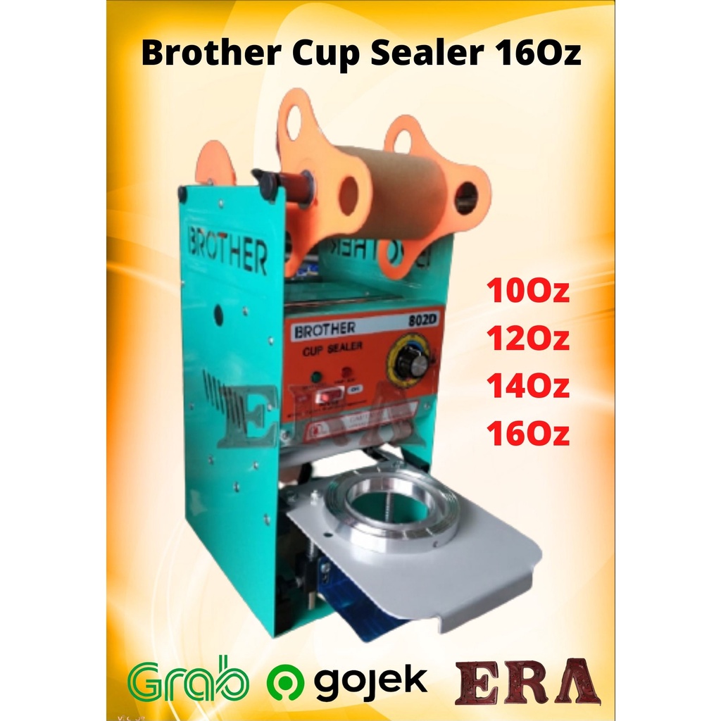 Brother - CUP SEALER 10Oz 16Oz MESIN PRESS GELAS PLASTIK 10 12 14 16 802D Murah Original Asli