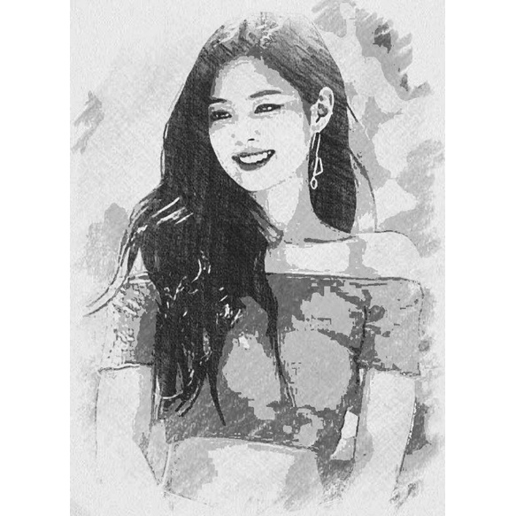 

Foto Kanvas Sketsa Pensil Jenny BP Limited Edition
