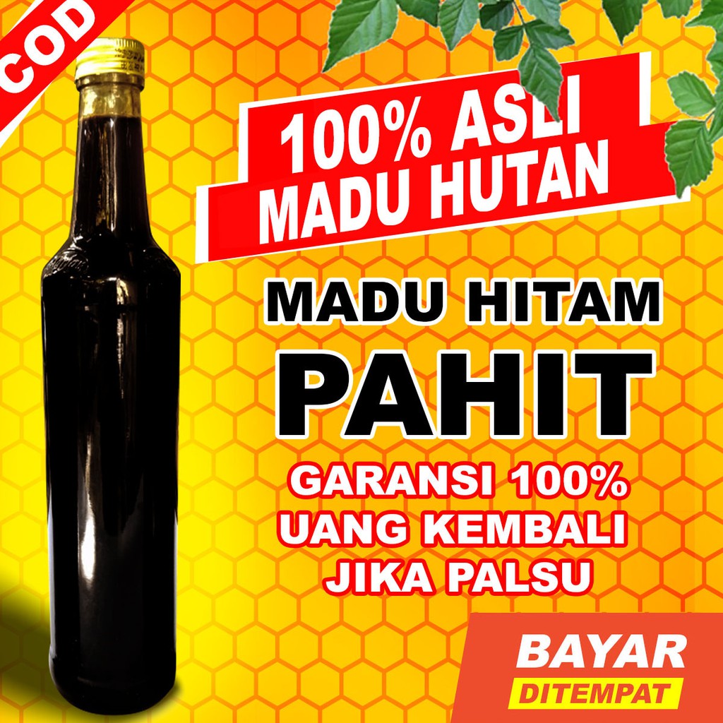 Madu Hitam Pahit Madu Odeng Hitam Asli Suku Baduy Madu Hutan Murni 100 Indonesia