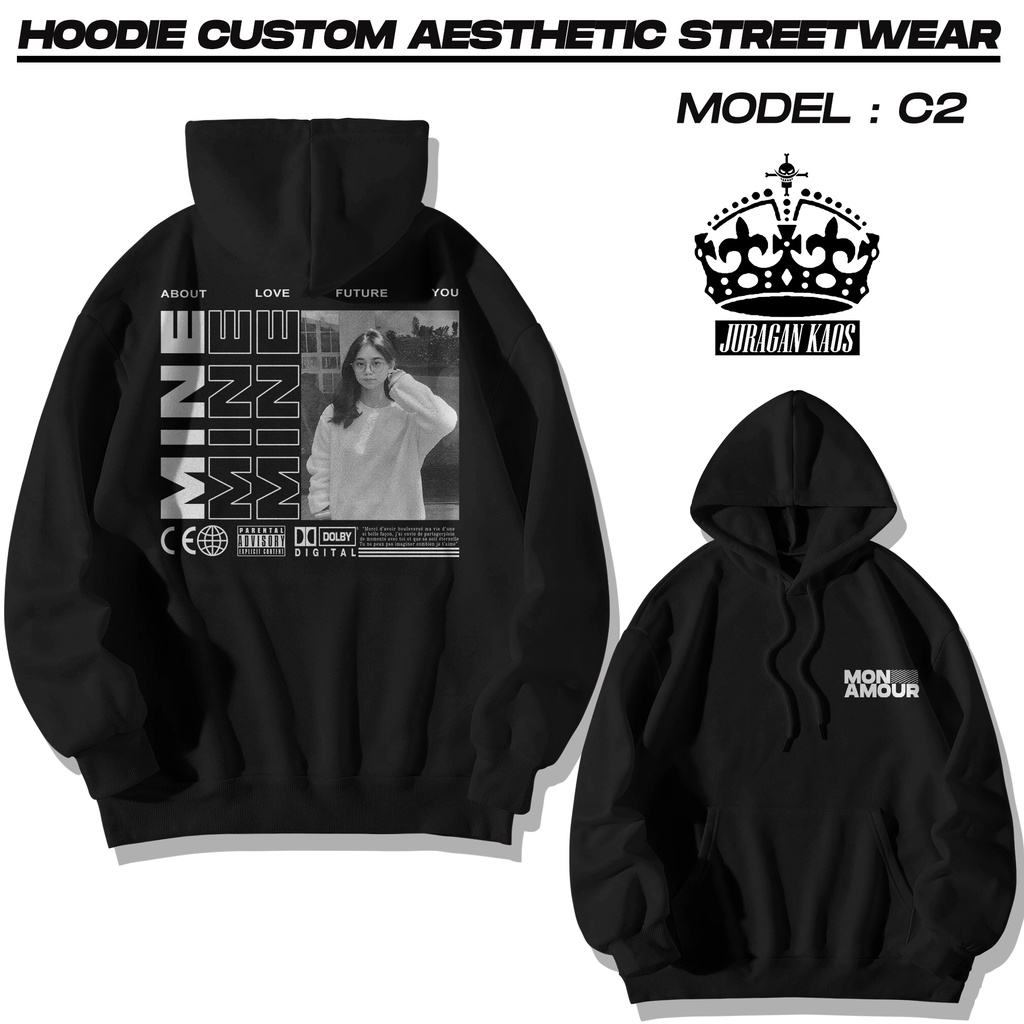 Hoodie Custom Sablon Desain Sendiri C2 / Sweater custom / Hoodie sablon custom FULL COLOR / Sweater 