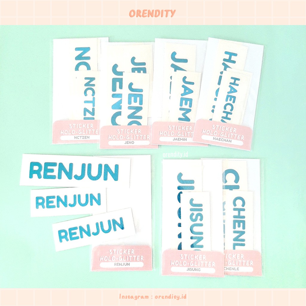 Sticker Hologram NCT Dream