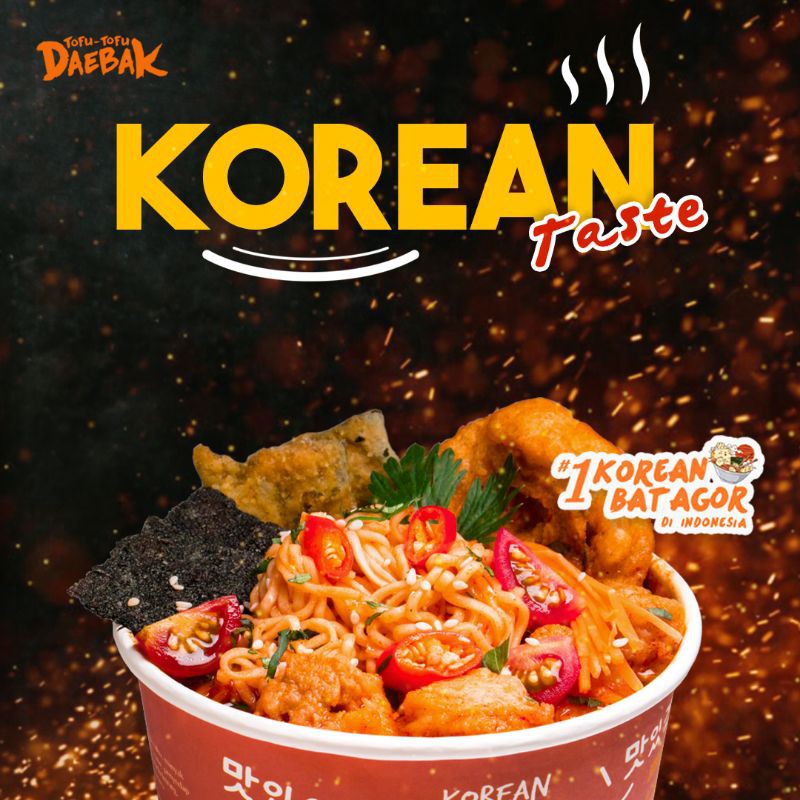 [ RECOMENDED] TOFU TOFU DAEBAK KOREAN BATAGOR SPICY &amp; ORIGINAL HALAL 100% MAKANAN INSTAN