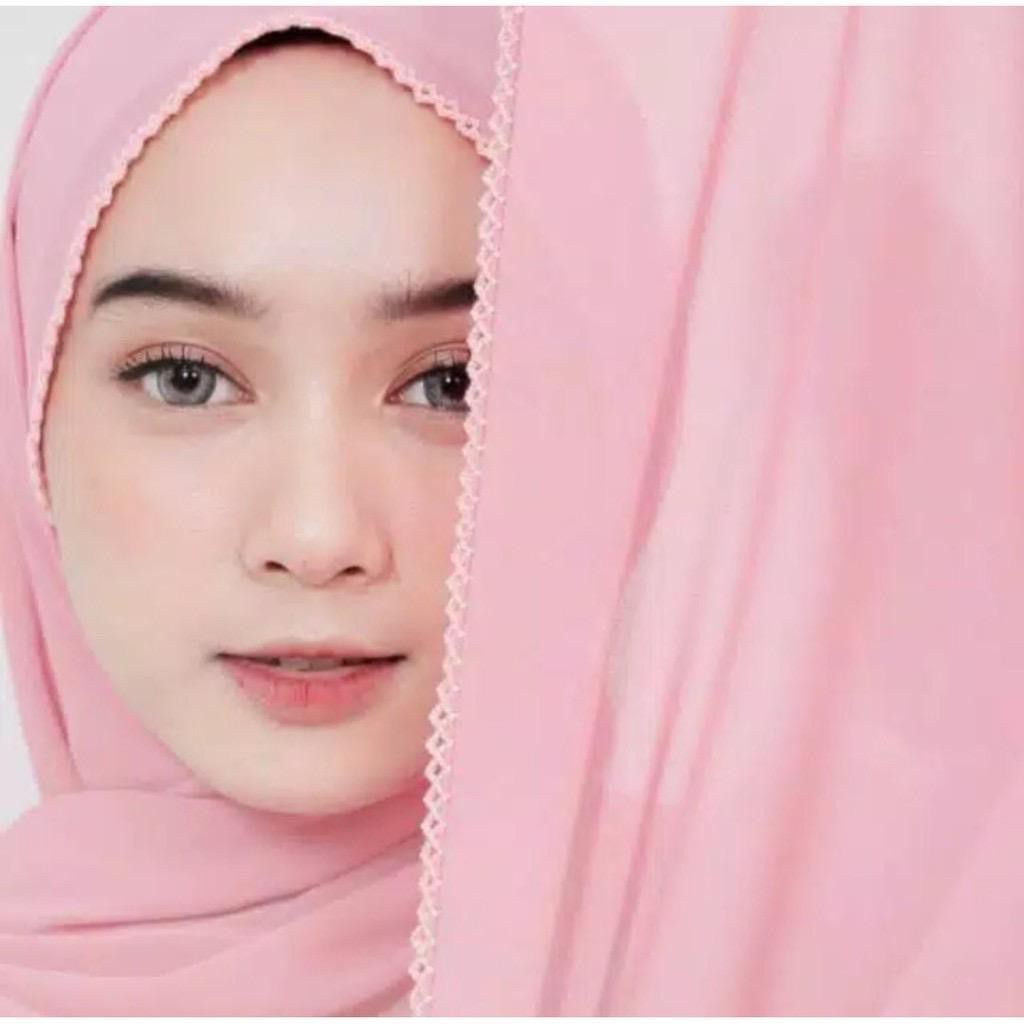 PASHMINA DIAMOND PICOT - kerudung murah / bergo murah / bergo jumbo / jilbab instan / khimar murah