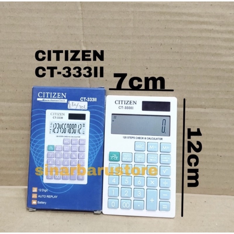 

Kalkulator/Calculator Saku 12 Digit Citizen CT-333II KW