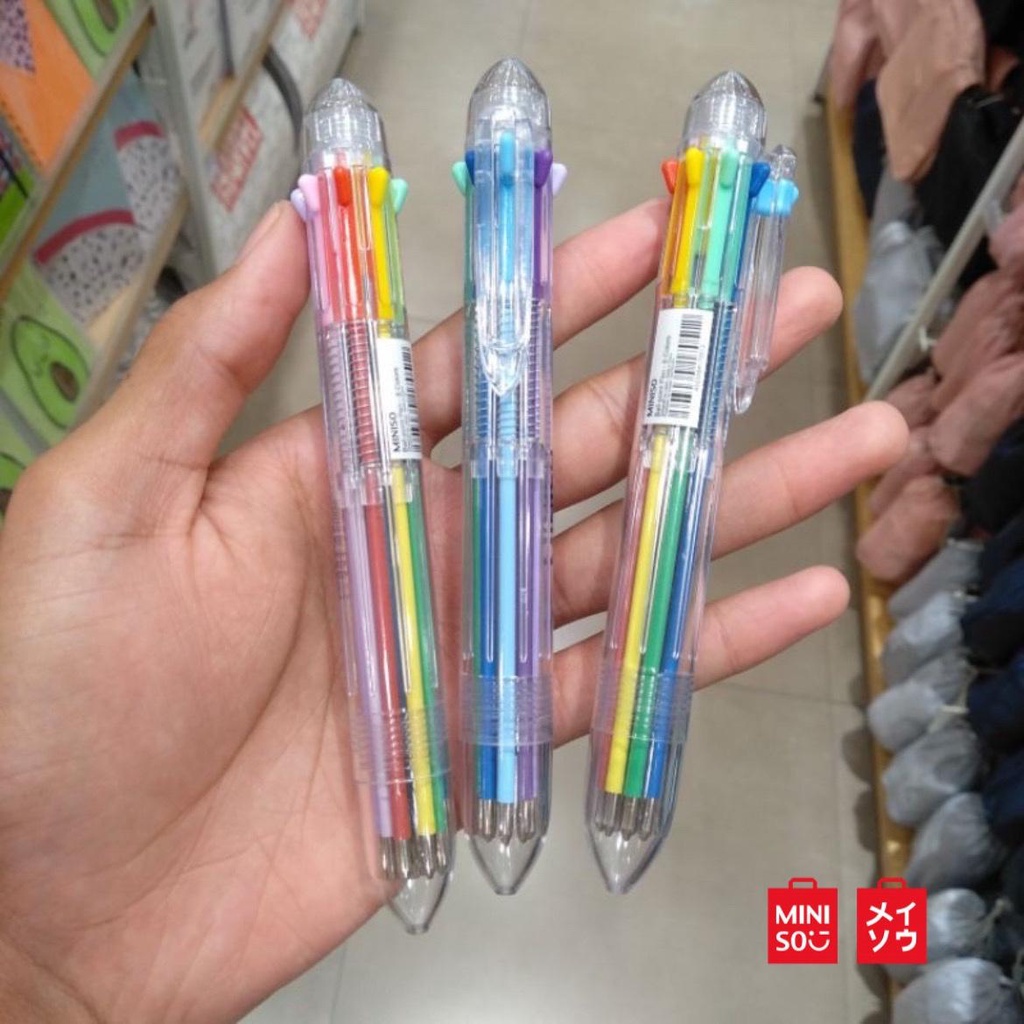 

COD Ball Point Pulpen Miniso 8 Colors 8 Warna