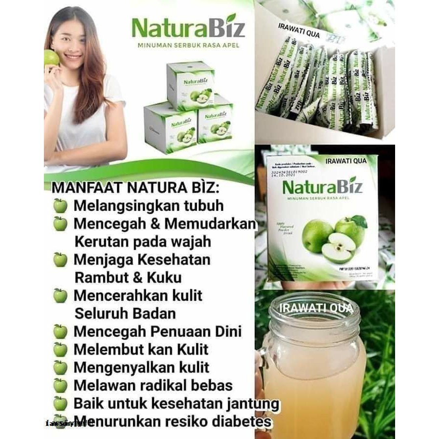 

OBAT PELANGSING BADAN BPOM NATURABIZ 100% ORIGINAL - ( MINUMAN SERBUK RASA APEL )
