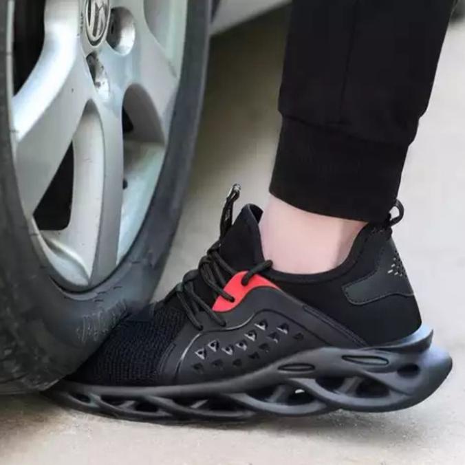 Sepatu Sneakers Safety pria sport sepatu safety casual pria lapangan