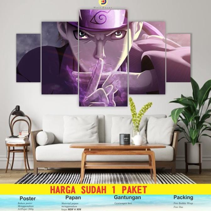 ~~~~~] CIMON 1 Set Poster Kayu Anime Naruto Pajangan Hiasan Dinding NARUTO