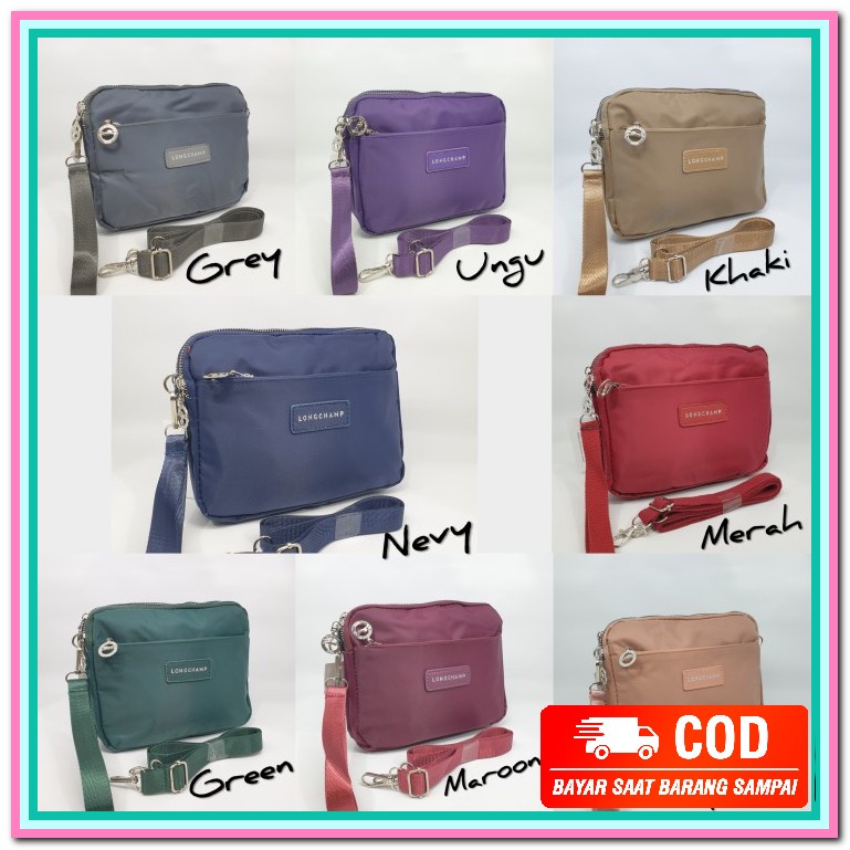 Ready Cod Tas Wanita Selempang Kain Wol Tas Tangan Slingbag Cewek IX494 Tas Selempang Wanita