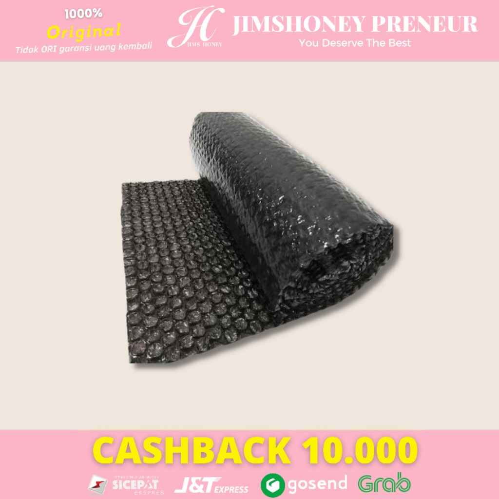 Jimshoney Bubble Wrap Hitam Premium Tambahan Packing