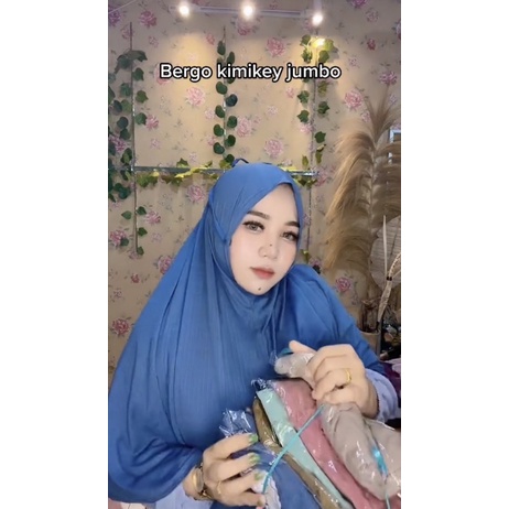 Bergo Kimikey Jumbo by cahaya butiq