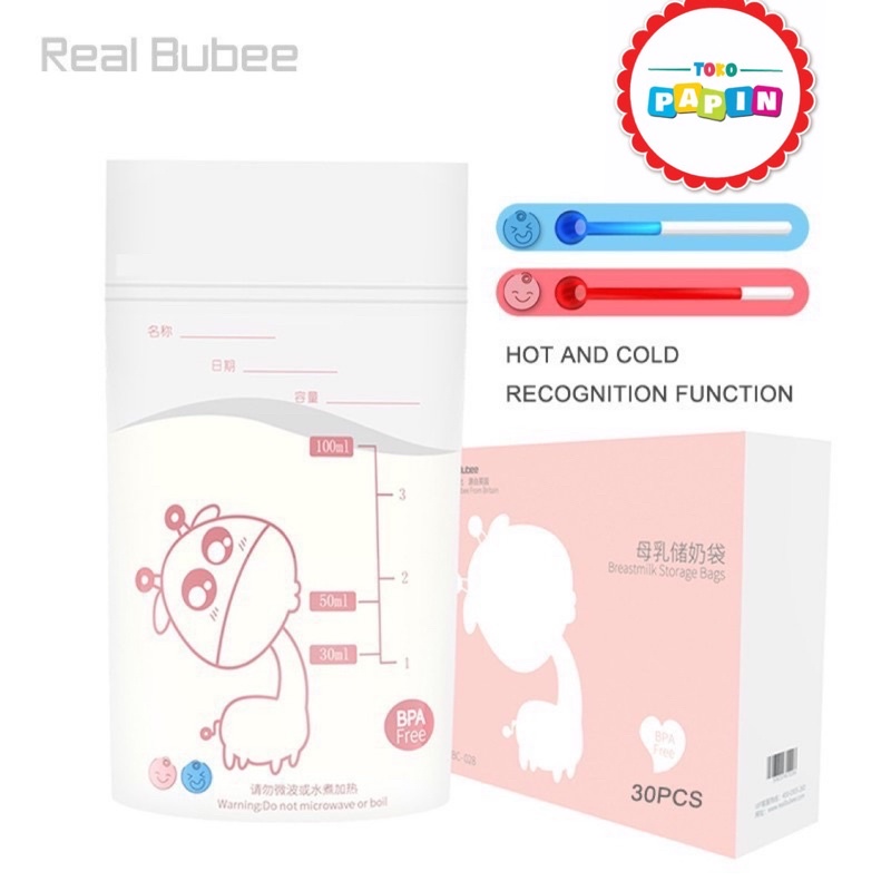 TokoPapin Kantong asi real bubee 100ml bayi original kantong asi anak bayi