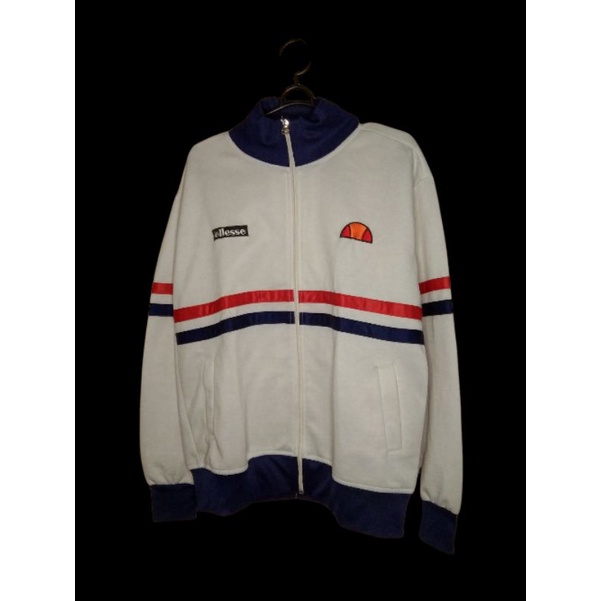JAKET TRACKTOP ELLESSE PUTIH / JAKET CASUAL
