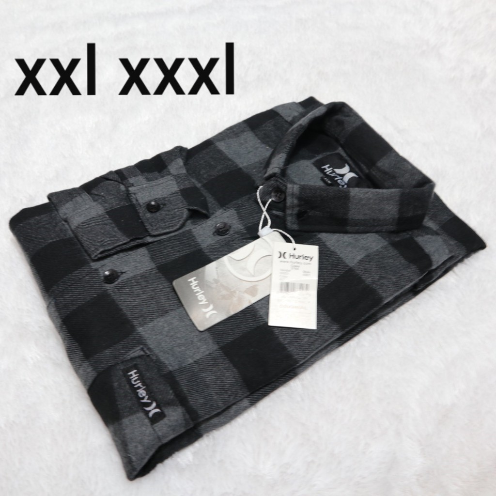 Kemeja flanel Quicksilver XXL XXXL lengan panjang - kemeja pria - kemeja kekinian