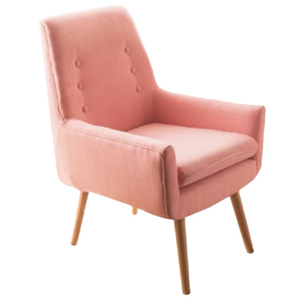 Sofa Single Pink