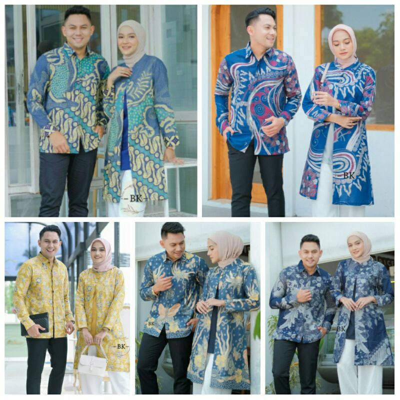 Terlaris SERUT GENES JELITA TUNIC NAVBOR YELBOR WHITBOR CREAMBOR TUNIK BATIK MODERN no 1 set couple