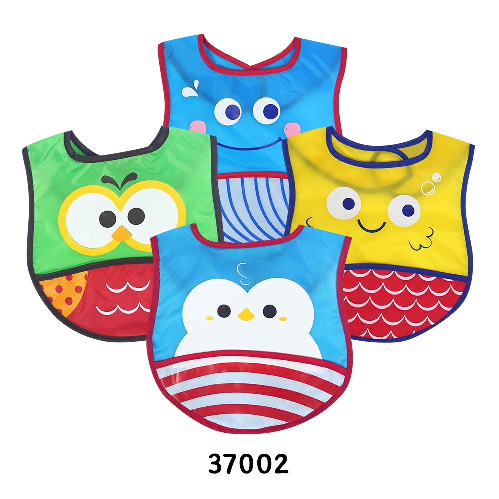 Kiddy Bib Bayi / Bib Makan Plastik Bib Isi 2 / Celemek Bayi  / 37002