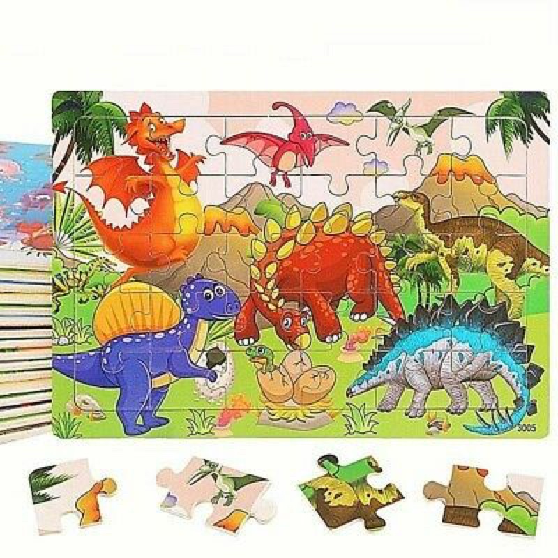 Mainan Edukasi Anak PUZZLE KAYU Aneka Gambar - PUZZLE ANAK 1 - 5 Tahun