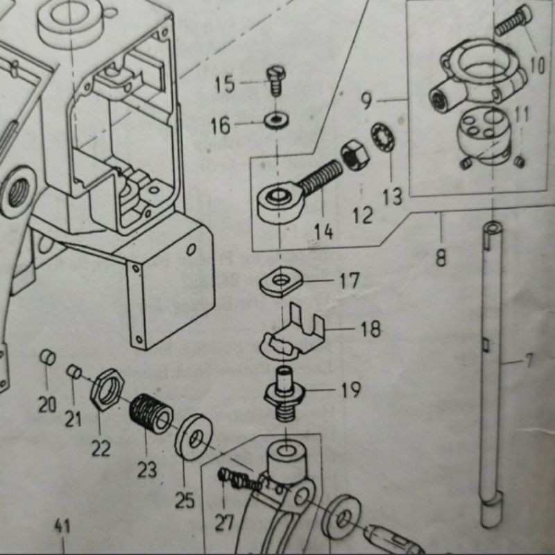 242031 Rod End Stud Mesin Jahit Karung NP 7A / NP-7A