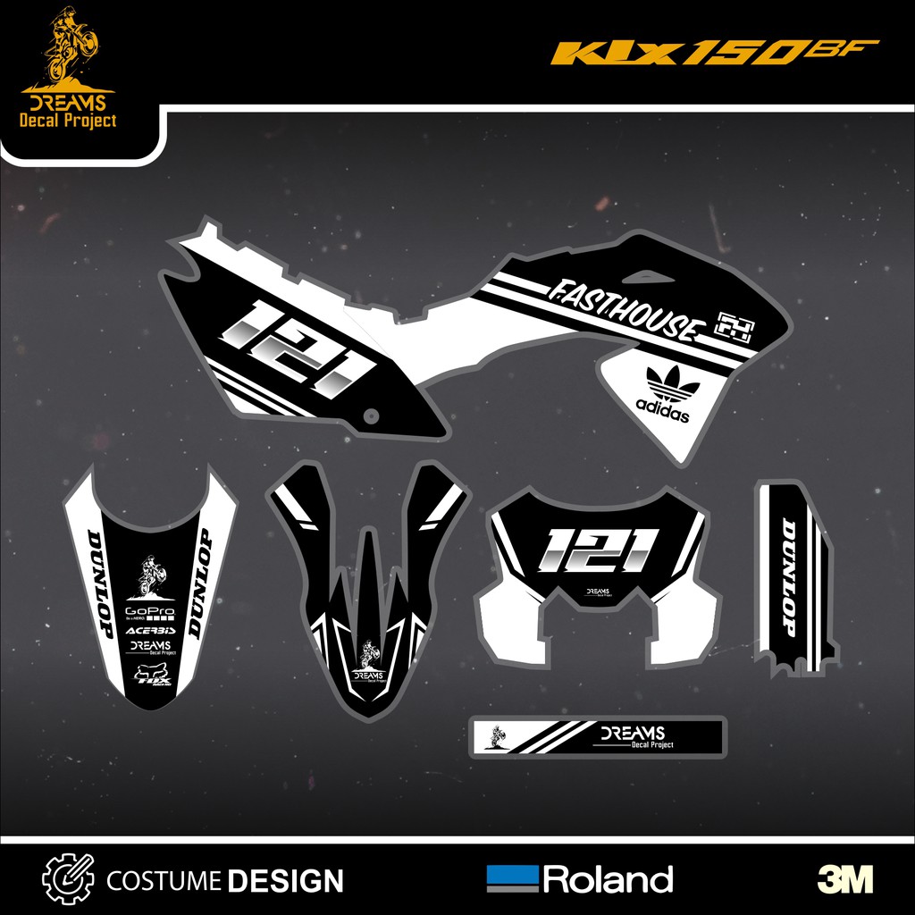 Decal Sticker KLX 150 BF Fasthouse