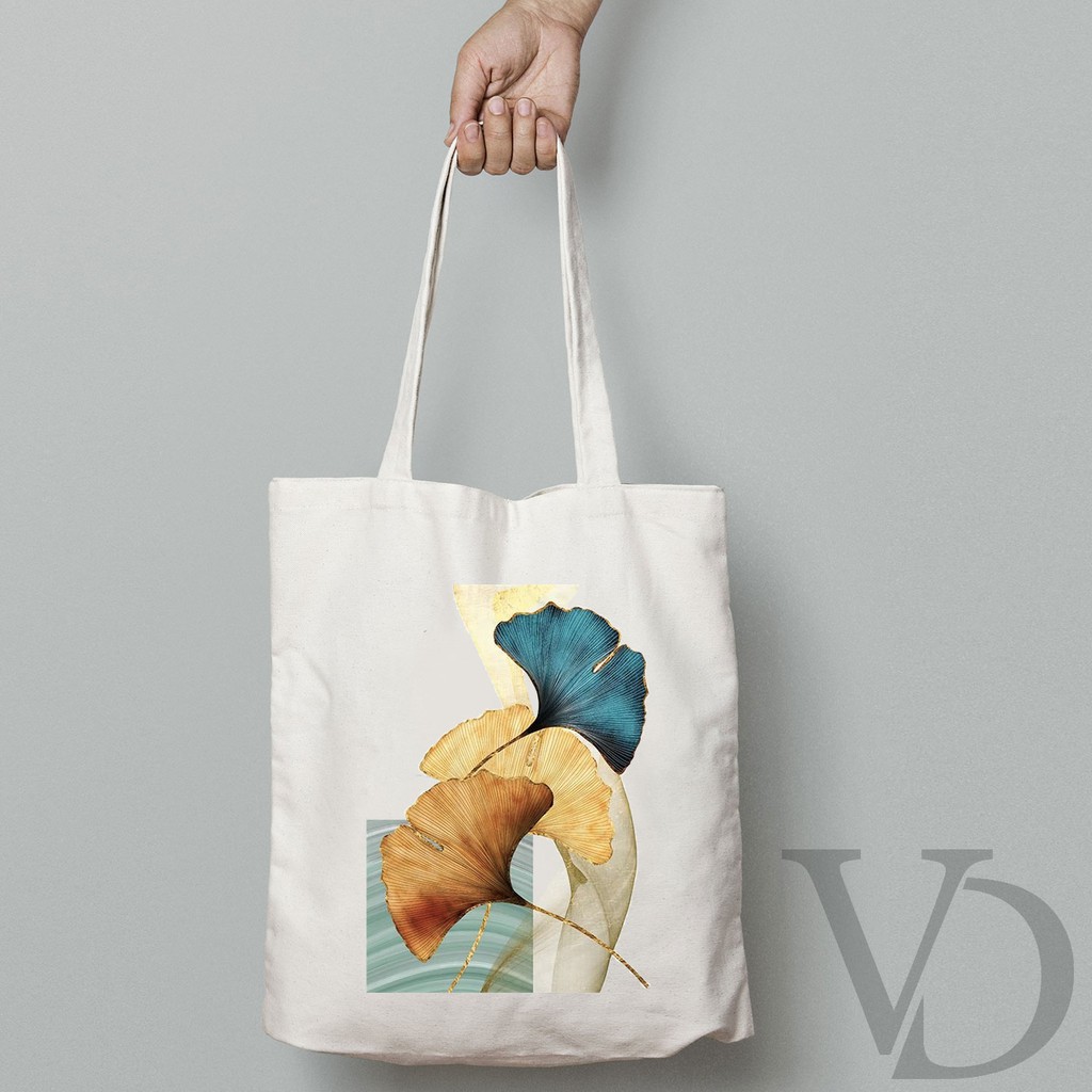 TOTE BAG KANVAS MOTIF ABSTRACT ART TERBARU / AESTHETIC TOTE BAG / TAS BELANJA MOTIF ABSTRAK