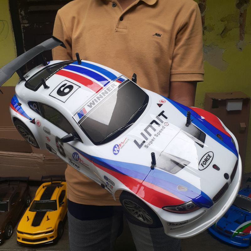 rc drift mobil remote control sedan drift besar scale 1:10 batre cash
