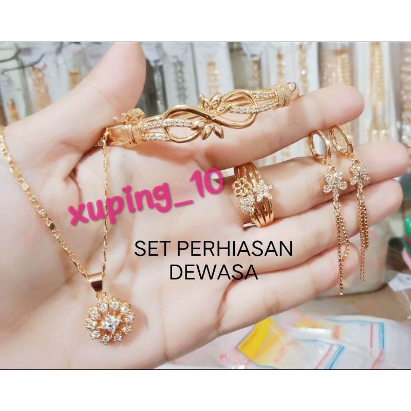 Satu Set Perhiasan Lengkap Xuping Wanita Dewasa