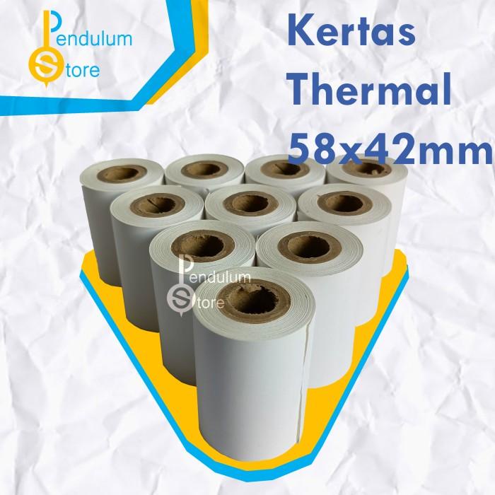 

Termal | Paket Kertas Thermal 58X42Mm Printer Thermal Isi 10 Roll-041