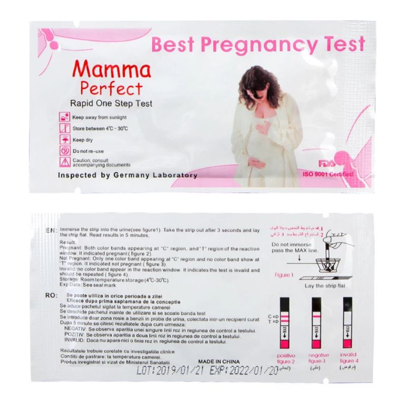 1 Buah Tes Kehamilan Mama Perfect Strip / Tes Hamil MamaPerfect / 1 strip tespek hamil