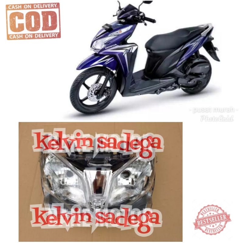 reflektor depan Vario 125 old / lampu depan Vario 125 tahun 2012-2014 - reflektor honda vario 125