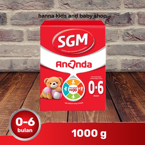 

SGM ANANDA 1 (0-6 bulan) 1000GR