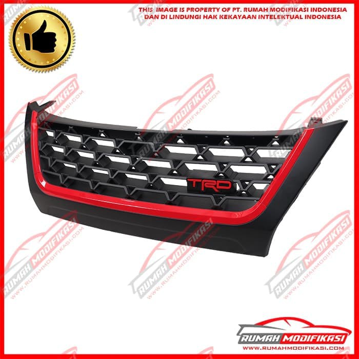 Grill Toyota Fortuner 2016 2019 Trd Black Red List