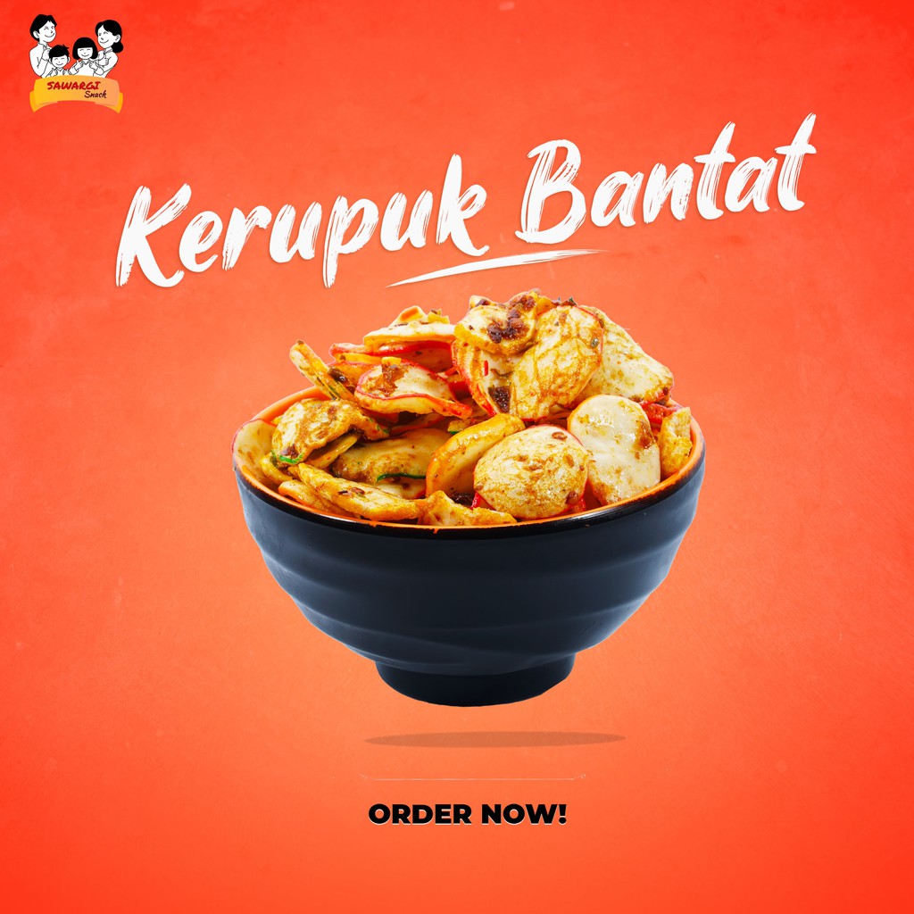 Sawargi Snack Kerupuk Bantat Pedas 1kg Shopee Indonesia