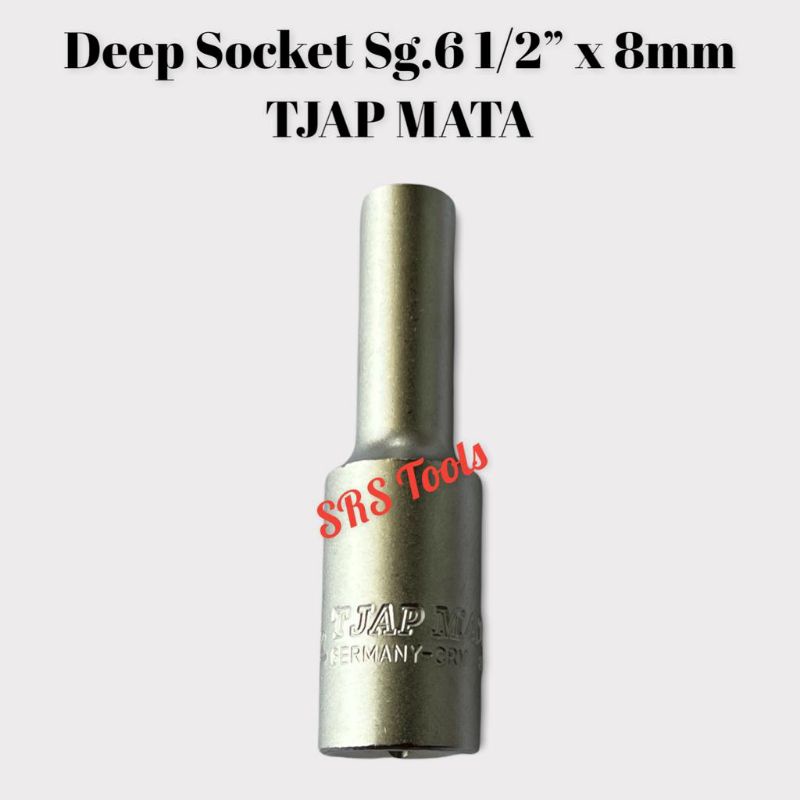 TJAP MATA Deep Sock 8 mm - Mata Sok Panjang 8mm - Kunci Deep Socket